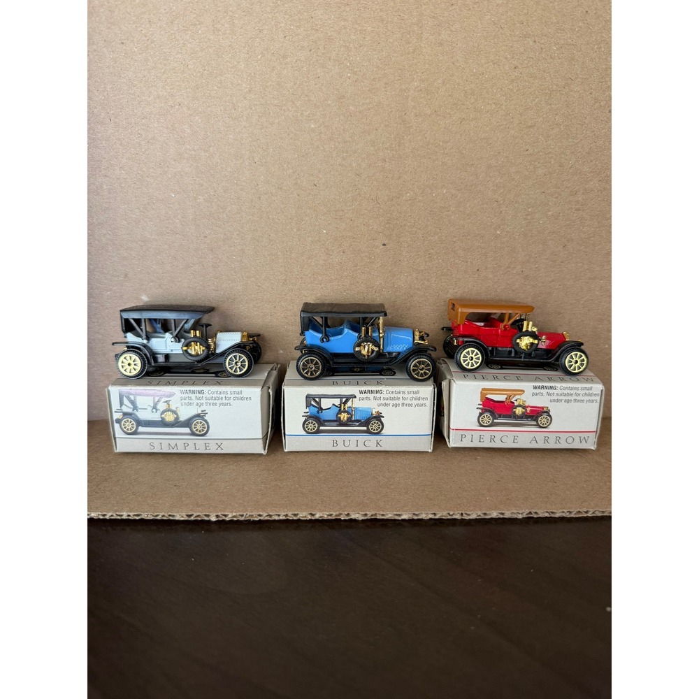 Lot of 3 Readers Digest Classic Car Miniature Antique Cars Replica Vintage 1990s
